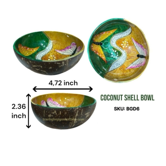 Bát gáo dừa cẩn xà cừ