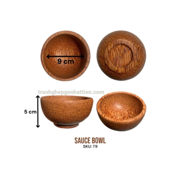 Chén chấm gỗ dừa